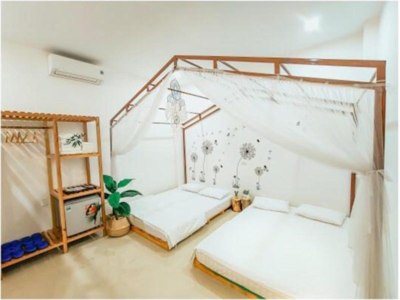 Phòng 2 giường đôi tại Mây Homestay Phú Yên